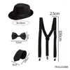 Party Supplies Pesenar Heren 1920s Wear Accessoires Pakken Gates Gang Kostuum Hoeden Y-Braces Bow Ties Watches Baarden