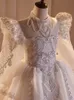 Vintage prinsessa långa ärmar blommor flickor klänningar spets speciellt tillfälle för bröllop juniorbridesmaid prom klänning boll klänning barn tävling klänningar nattvards kommunion klänningar