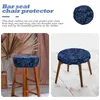 Stol täcker barstolkuddar runt stretch cover ottoman