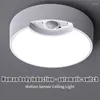 Ceiling Lights Led Lamp Creative Corridor Stairs Garage Bathroom Round Pir Battery Powered Home Accessories Night Household