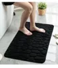 Tapetes que não deslizam banheira tapete de paralelepípedos em relevo no banheiro banheiro banheiro casaco de chá de memória absorvente tapetes de piso para casa