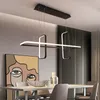 Nordic Modern LED Pendant Lights for Dining Living Room Shop Led Hanging Pendant Lamp Fixtur Matt Svart/vit/guld färdig