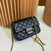 Damesontwerper Crossbody Bag Mini Soft Classic Chain Messenger Bags Women Top Fashion Gold Ball Flap Schoudertassen Lady Luxe schattige portemonnee