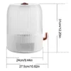 Storage Bottles 10KG 360-degree Rotatable Rice Grain Bucket With Lid Moisture-proof Food Container Table Top Dry Fruit Box