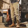 MenS Workwear Pants Spring Summer Fashionable Cuffed Trousers Casual And Loose Fitting Style With Big Pockets Harem Pants 240513