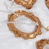 Bolsas de jóias exibem ornamentos de molduras de moldura de mina de ouro