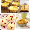 Bakvormen 10 stks herbruikbare aluminium legering cupcake ei taart mal koekje pudding mal anti -aanbak cake gebakgereedschap