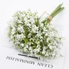 Fleurs décoratives Floral 32 cm Fleur bébé Décoration artificielle Breath Gypsophila Vase 12pcs / Bouquets Bouquets Bride Wedding Home White