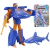 Childrens Toy Transformer Robot Electronic Smart Pet Intelligent Shark Ocean Anime Figurine Gift for Kids Drop 240508