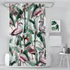 Douchengordijnen Bloemblad Badkamer Flamingo Boho Waterdichte Partition Gordijn Ontworpen Home Decor -accessoires