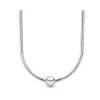 Projektant 925 Silver Fit Pandoraer Naszyjnik Wisiant Serce Kobiety Modna Biżuter Wykwintny łańcuch Link Me Series B017