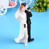 Supplies festives 1pcs Elegant Resin Bride Groom Cake Topper pour la fête de fiançailles de mariage Décoration cadeau Figurine