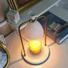 Kerzenhalter Elektrische intelligente Wachsschmelzlampe Gold Nordic Vintage Candlestick Halter Metall Candelabros Home Dekoration