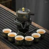 Tea Trays Office Teaware Tray Modern Home Coffeeware Kitchen Luxury Ceramic Portable Plate Plateau En Bois Accessories