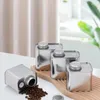 Storage Bottles Coffee Bean Tank Tea Sealed Pot Moisture-Proof Iron Can Organizers One Way Exhaust Valve Fresh Keeping Spice Sealing Box