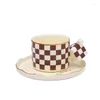 Mugs Northern Europe Ceramic Mug Creative Breakfast Milk Cups Desktop Light Luxury Afternoon Tea Coffee Modern Home Decoration