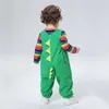 Ensembles de vêtements kawaii dinosaur bébé cornets filles bodys de filles + t-shirt bébé à manches longues pour enfants à manches longues caricatures