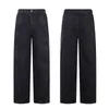 Jeans patchwork hommes femmes meilleure qualité pantalon de jean lavé décontracté noir blanc noir