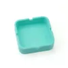 Temperaturgummi Portable High World Silicone Resistant Square Design Ashfray Eco-vänliga mjuka grossist FY4212 JY21