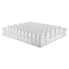 Moules de cuisson Clear Pet Fermable French Macaron Storage Trays - Contient 50 macarons par ensemble de 4sets