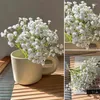 Dekorativa blommor 6/4/2 Gunch Rustik Artificial Flower White Gypsophila Babysbreath Interspersion Deco For Home Table Wedding Floral