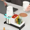 Hooks Simple Disposable Tap Taker Creative Desktop Paper Storage Rack Rack Take Office TEA Sag Café Organize Box