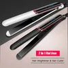 Coiffes professionnelles lisser les listes céramiques ioniques Fast HeatUp Flat Iron négatif Ion LCD Affichage 240506