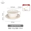 Tasses Saucers Luxury Porcelaine Coffee tasse arts créatifs Gold Trim Retro Plaques Personnalisés Xicara de Cha Porcelaa Tea KC50BD