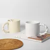 Tazze eleganti mini minimalista tazza di tazza di faucautica di avena giapponese stile giapponese tazza di acqua di grande capacità minerali naturali