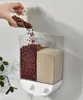 Бутылки для хранения кухня цельнозерновые зерновые дозатор разделил запечатанный бак 2 сетки на стенах, контейнеры для пищевых, установленных на стенах