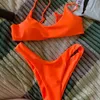 Solid Sexy Micro Bikini Set 2024 Women Swimming Suit Padded Bh Biquini Twopiece Badkläder Thong Bathing Brazilian Baddräkt 240509