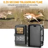 24MP 1080p Video Wildlife Trail Camera PO Trap infrarouge Caméras de chasse HC802A Wildlife Wireless Surveillance Tracking Cams 240428