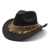 Nuovo cappello da feltro morbido in cintura in stile britannico per uomo e donna cappello piatto da gentiluomo cappello jazz cappello jazz cappello da cowboy occidentale