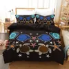 Ensembles de literie 2024 Couverture de couette King Size Set 3D Impression numérique noir Tiger Luxury Home Textiles