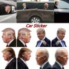 Trump 2024 Autocollants Élections autocollants Car Dracs Banner Funny Force de la fenêtre droite gauche Off sur l'étanchéité PVC Secal Party Supplies FY3761 SXJUL22