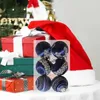 Dekoracja imprezy aksamitne ozdoby świąteczne kulki świąteczne wiszące piłki shattproof drzewo z metalowym sznurkiem