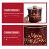 Bouteilles de rangement 2 PCS Christmas Candy Jar Container Party Tins Gift Emballage Case Tinplate