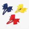 Accessoires de cheveux 2pcs / lot nouveau-né les cheveux coiffure Bow Snap BB Clips entièrement wappés pour fille pour tout-petits pince à cheveux en franges franges accessoires de cheveux de bébé Barrettes