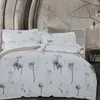 Bedding Sets 48 Egyptian Cotton High Quality 60s Satin Fabric Luxury 5 Star El Set Embroidery Solid Color Printed White