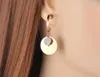 Stud Earrings Trendy Stainless Steel Drilling Disc Bohemia Clay Shiny Rhinestone Creative Jewelry For Women E19104