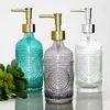 Liquid Soap Dispenser WHYOU 1piece Glass Bottle Hand Washing Emulsion Retro Bathroom Decoration Accessories