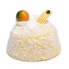 Decorative Flowers Q6PE Small Cake Decor Artificial Wowotou Prop For Kitchen And Bakery