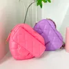 2 taglie da sella a forma di cuore Mini designer Borsa classica Flap rosa mezza luna Luxurys borsetta per borse a tracota per uomo spalla alla moda piccola borse a catena trapuntata borse