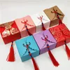 Wrap regalo 12 pezzi/lotto in stile europeo confezionamento di caramelle scatola di carta colorata cartone creativo fai-da-te per imbarcazione da tè al cioccolato