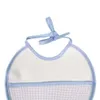 ビブスムープクロス12個の無料配達YB0011セットYB0011 Blue Baby Waterproof Bib Baby Shawl Towel Burp Cloths Cross Stitch Bib BabyBib D240513