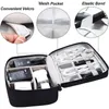Sacs de rangement Sac de câble de données de voyage portable numérique USB Boîte à outils Chargeur Cosmetic Zipper Kit Accessoires adaptés