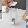 Dispensateur de savon liquide non coupable de salle de bain manuel de presse de presse de presse de pâte sans trace sans tracet