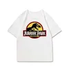 T-shirts 2023 Hot Movie Jurassic Park Verjaardagscadeau 2-9e T-shirt Grappige dinosaurus T-shirts jongens t-shirts kinderkleding Tops Naam Custom T240509