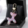 Niedliche 3D -Cartoon -Ballonhund Schlüsselbund Keyring -Spielzeug Plastikharz Schlüsselkette Anhänger Bag Accessoires Mode Keychains Schmuckgeschenke