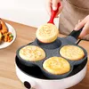 BUECMUE Rostless Fringing |4-Tassen-Non-Stick-E-Clean Ego Cooker Omelett zum Frühstück Schwedisch Pfannkuchen, Plett, Krepppfanne Gasherd und andere Kochgeschirr